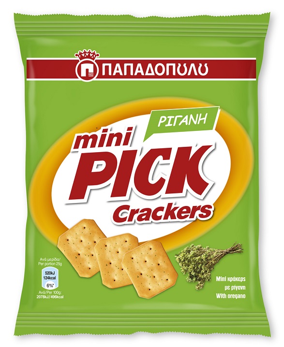Mini Κράκερς με Ρίγανη Pick Παπαδοπούλου (70g)