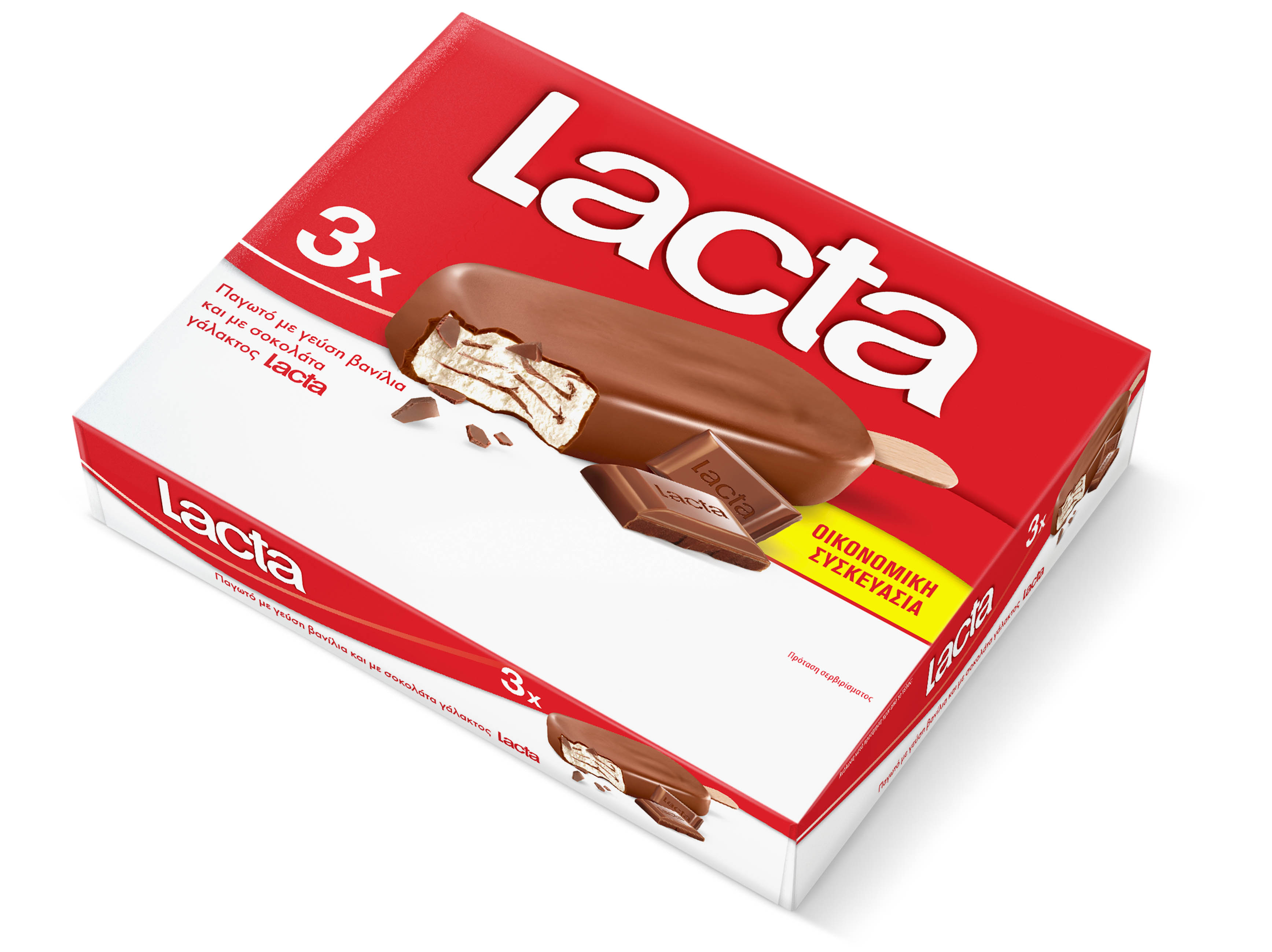 Froneri Παγωτό Ξυλάκι Lacta (3X90ml)