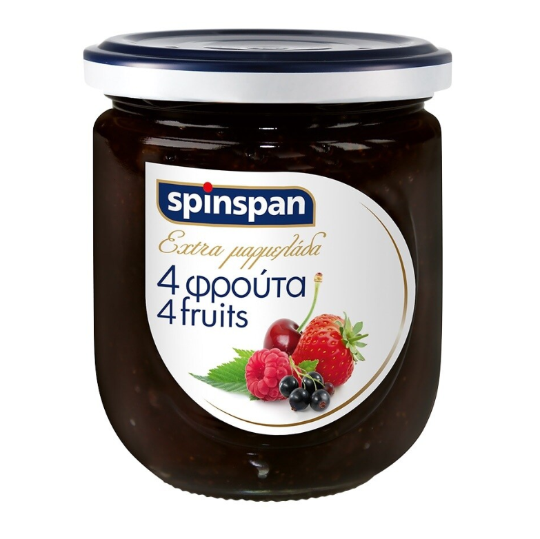 Μαρμελάδα 4 φρούτα, Spin Span (380g) 4100145539