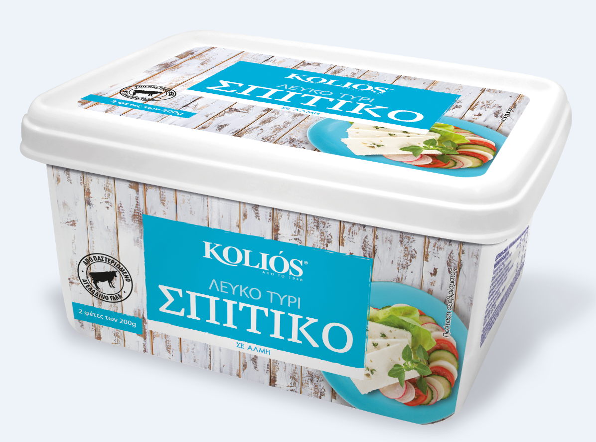 Κολιός Α.Ε. Λευκό Τυρί Αγελαδινό σε άλμη Σπιτικό Κολιός (400g)