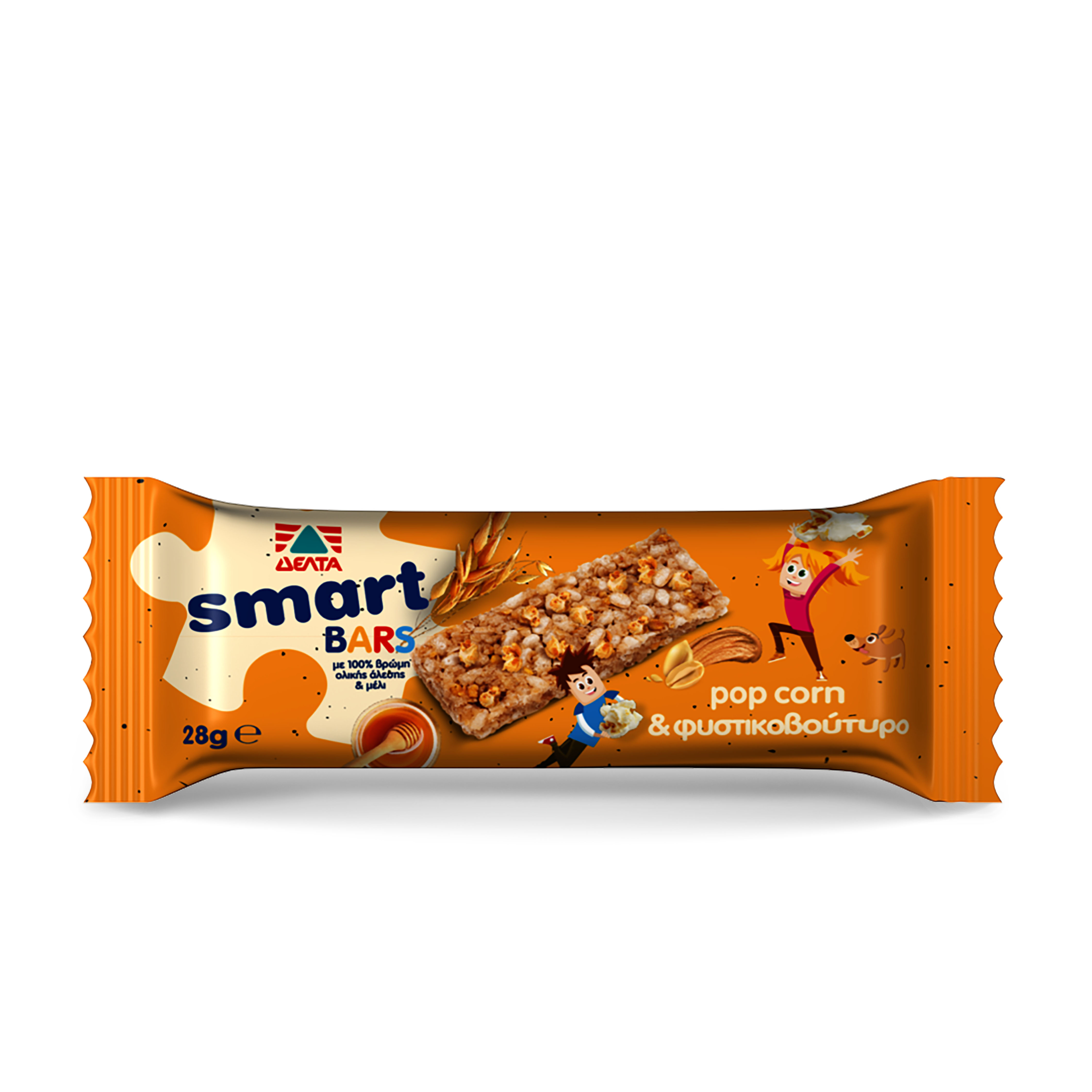 Δέλτα Μπάρα Δημητριακών Pop Corn Smart Δέλτα (5Χ28g)