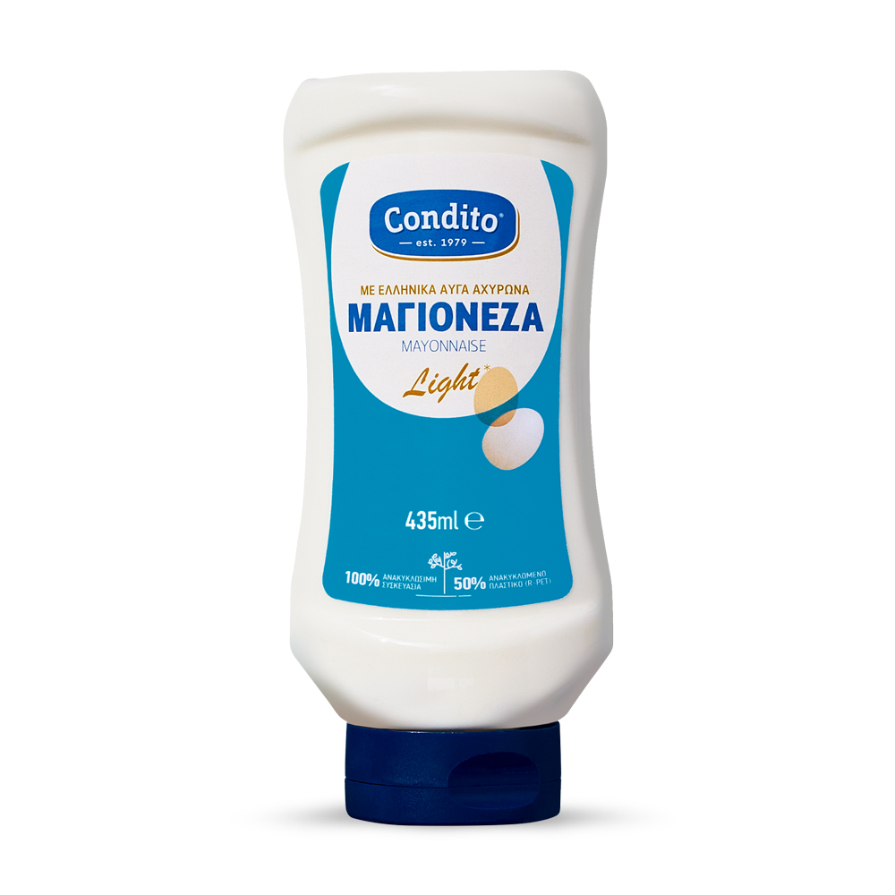 Condito Α.Ε.Β.Ε. Τροφίμων Μαγιονέζα Light Top Down Χωρίς Γλουτένη Condito (435ml)