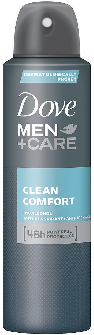 Αποσμητικό Spray Clean Comfort Dove Men+Care (150 ml) 1+1 Δώρο