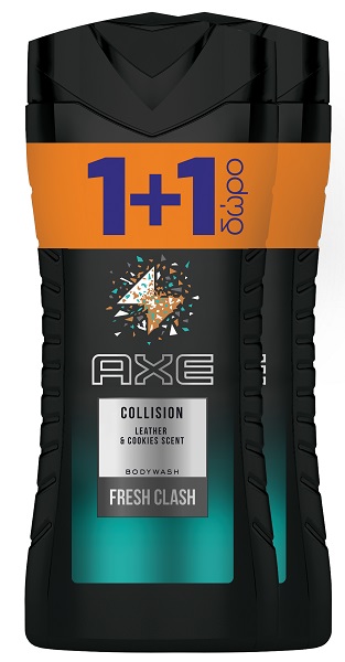 Αφρόλουτρο Collision Axe (2x400ml) 1+1 Δώρο