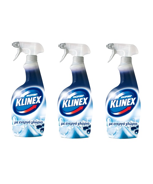 Χλωρίνη Απολυμαντικό Spray Πολλαπλών Χρήσεων Klinex (750ml) 3Χ -40%