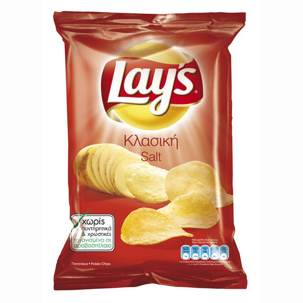 Πατατάκια Κλασική Γεύση Αλάτι Lay’s (3x150g) 2+1 Δώρο