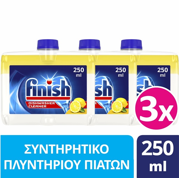 Καθαριστικό Πλυντηρίου Πιάτων Λεμόνι Finish (3×250 ml) τα 3τεμ 11,97€