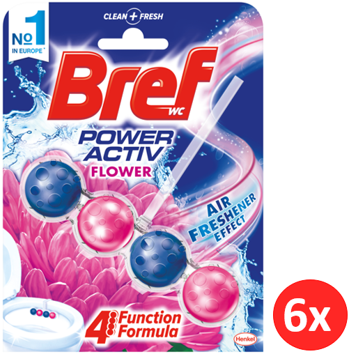 Wc Block, Power Activ, Floral, Bref Wc (6x50g) 6pcs -5€