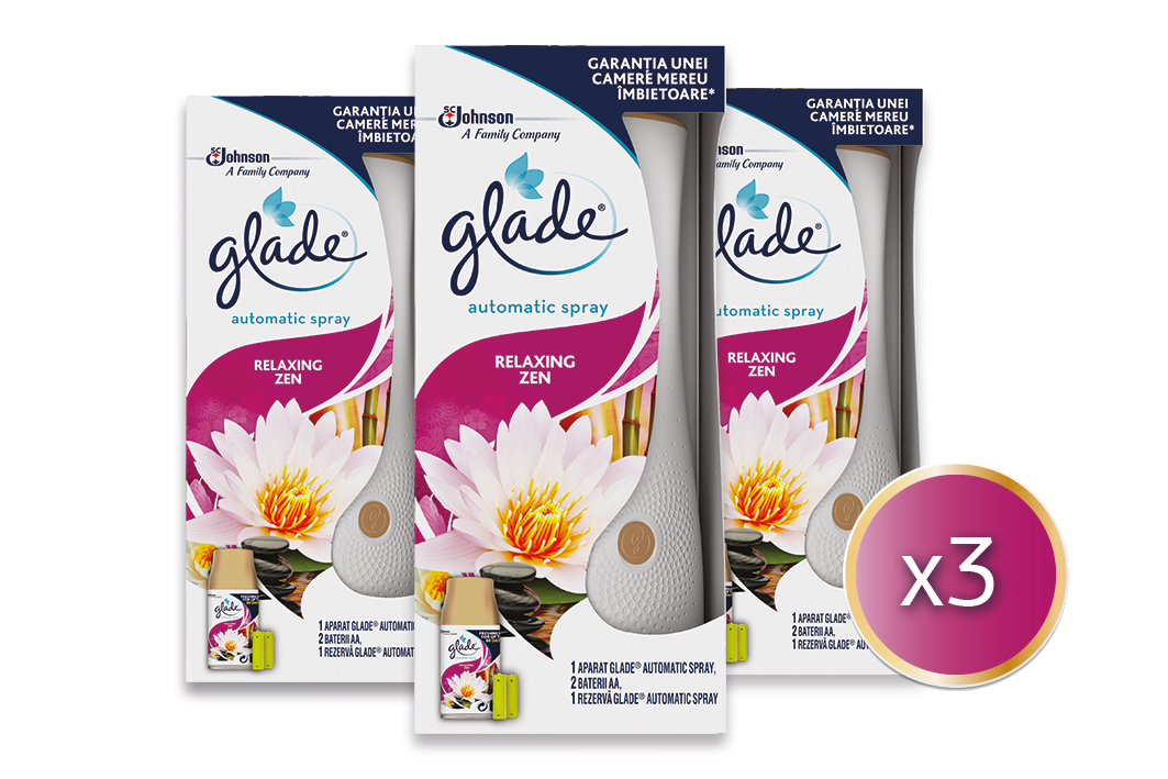 glade Duftspender automatic spray RELAXING ZEN blumig 0,269 l, 1 St.
