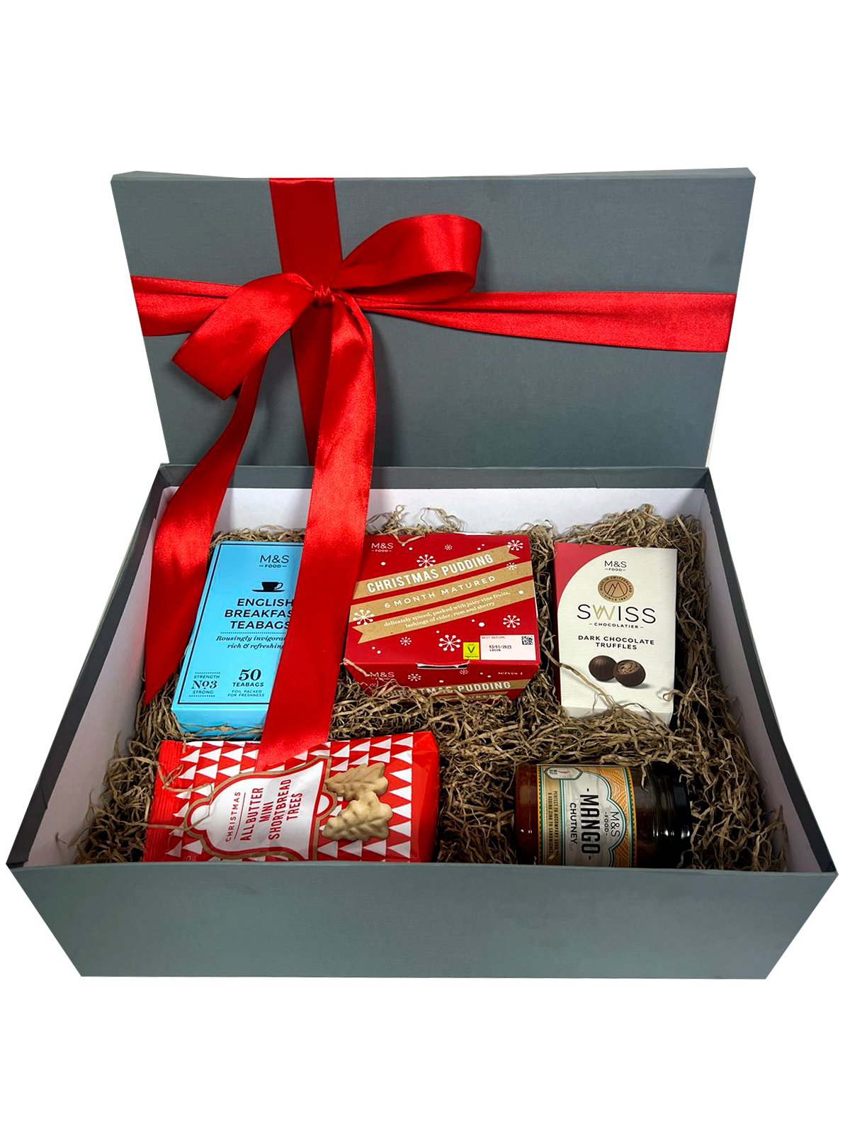 Εορταστικό Κουτί Δώρου με Επιλεγμένα Χριστουγεννιάτικα Προϊόντα Marks & Spencer