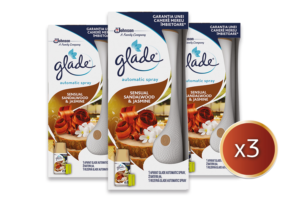 Αυτόματη Συσκευή Ψεκασμού Sensual Sandalwood & Jasmine Glade (3×1 τεμ) τα 3τεμ -25%