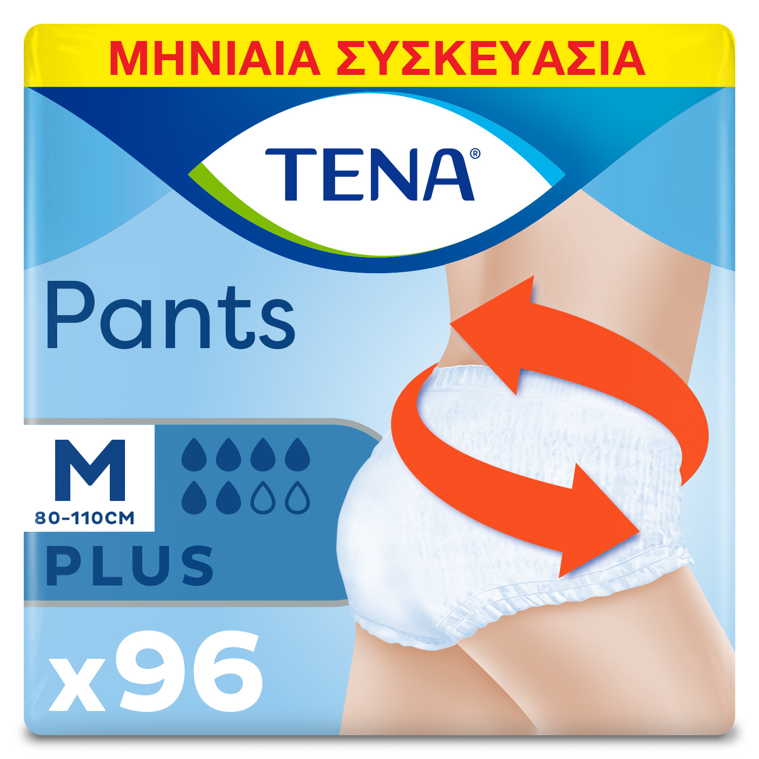 Πάνες ενηλίκων Medium Tena Pants Plus (4x24 τεμ)