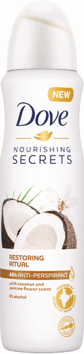 Αποσμητικό Spray Nourishing Secrets Coconut Dove (150 ml) 1+1 Δώρο