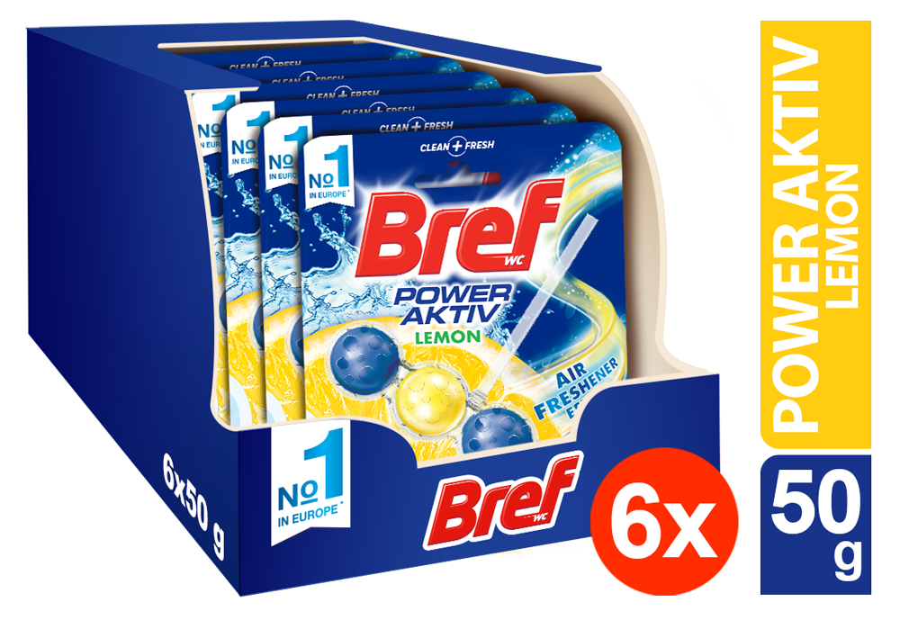 Μπλοκ Τουαλέτας Scent Switch Marine Aromatic & Citrus Bref Wc (6x50g) τα 6τεμ -5€