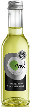 Οίνος Λευκός Ξηρός Oval (187 ml)