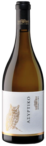 Οίνος Λευκός Ασύρτικο Κτήμα Άλφα (750 ml)