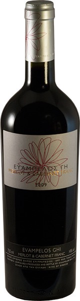 Οίνος Ερυθρός Merlot Cabernet Franc Ευάμπελος Γη (750 ml)