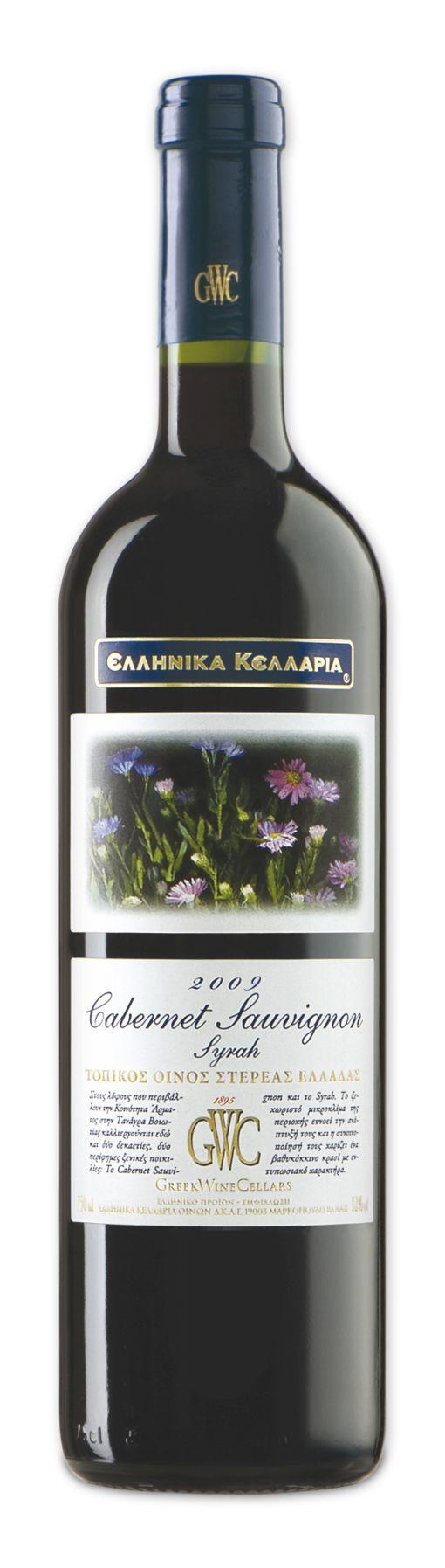 Οίνος Ερυθρός Cabernet Sauvignon – Syrah Ελληνικά Κελάρια (750 ml)
