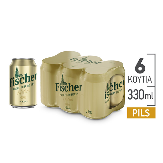 Μπύρα Κουτί Fischer (6×330 ml)