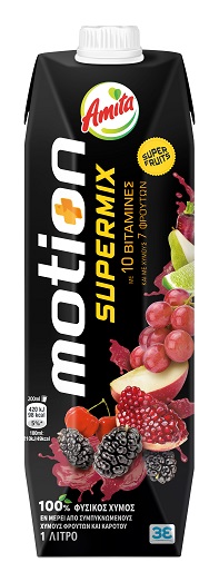 Φυσικός Χυμός Φρούτων Supermix Amita Motion (1lt)