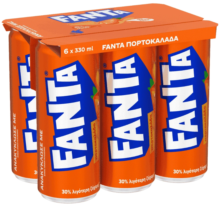 The Coca Cola Company Πορτοκαλάδα Κουτί Fanta (6x330 ml)
