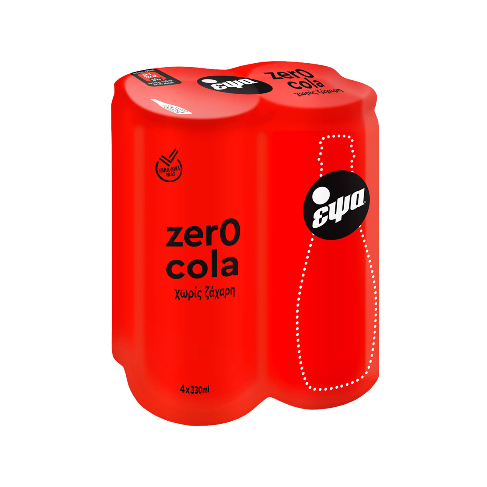 Cola Zero Κουτί Έψα (4×330 ml)