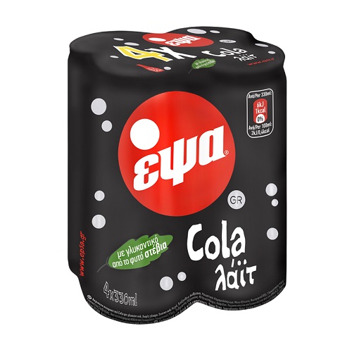 Cola Light Κουτί Έψα (4×330 ml)