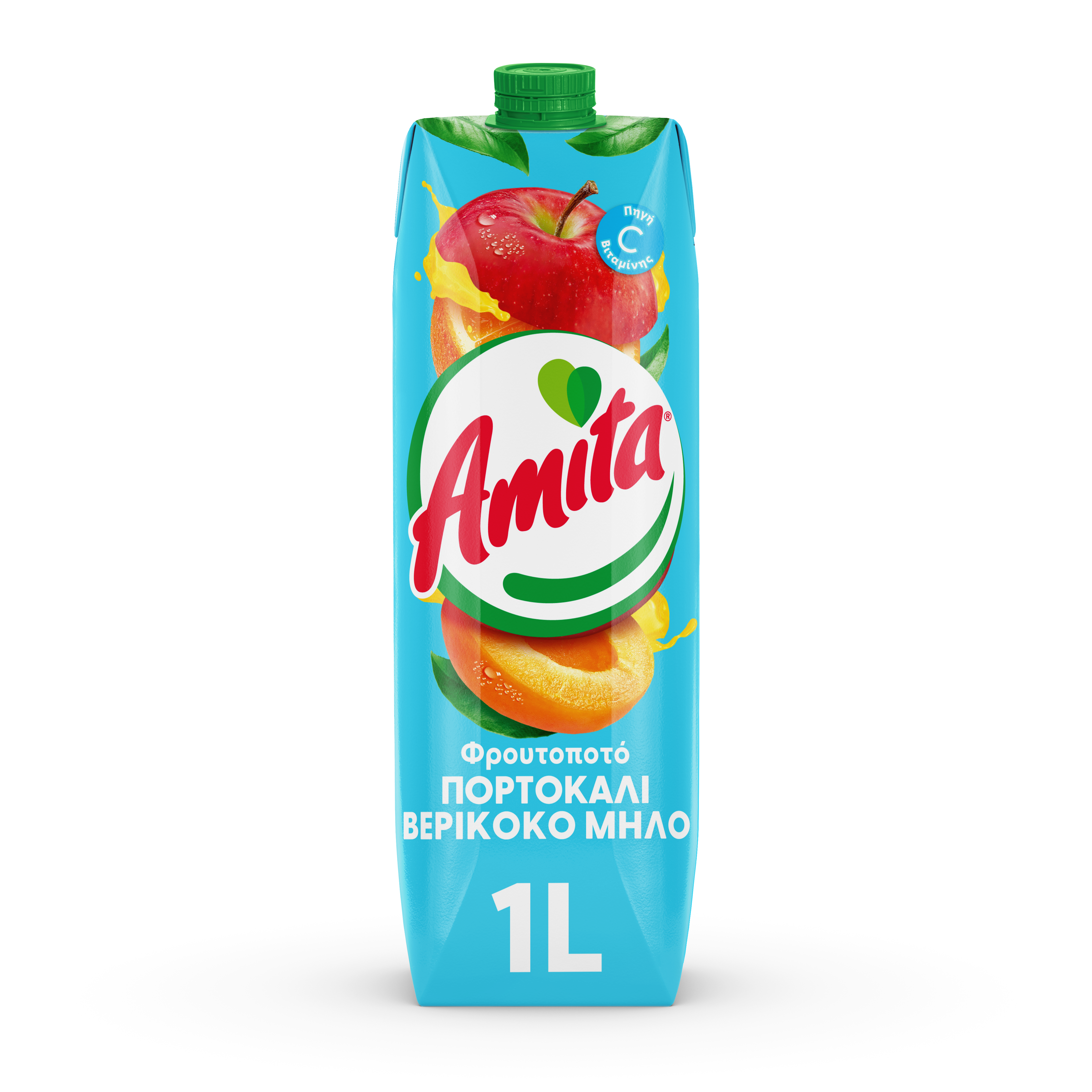 Φρουτοποτό Πορτοκάλι-Μήλο-Βερίκοκο Amita (1 lt) φωτογραφία