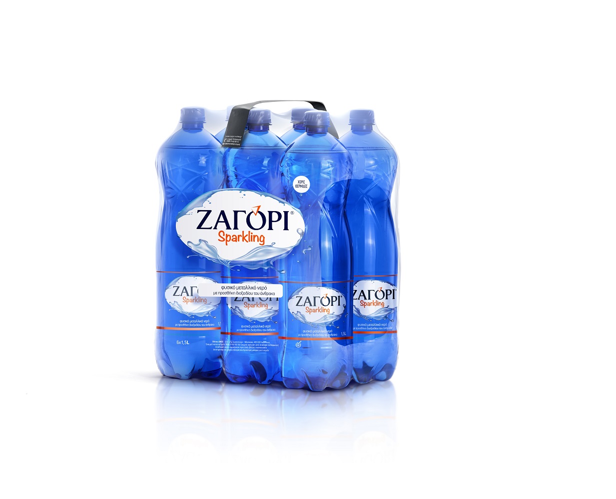 Νερό Φυσικό Μεταλλικό Ανθρακούχο Ζαγόρι Sparkling (6×1,5 Lt)