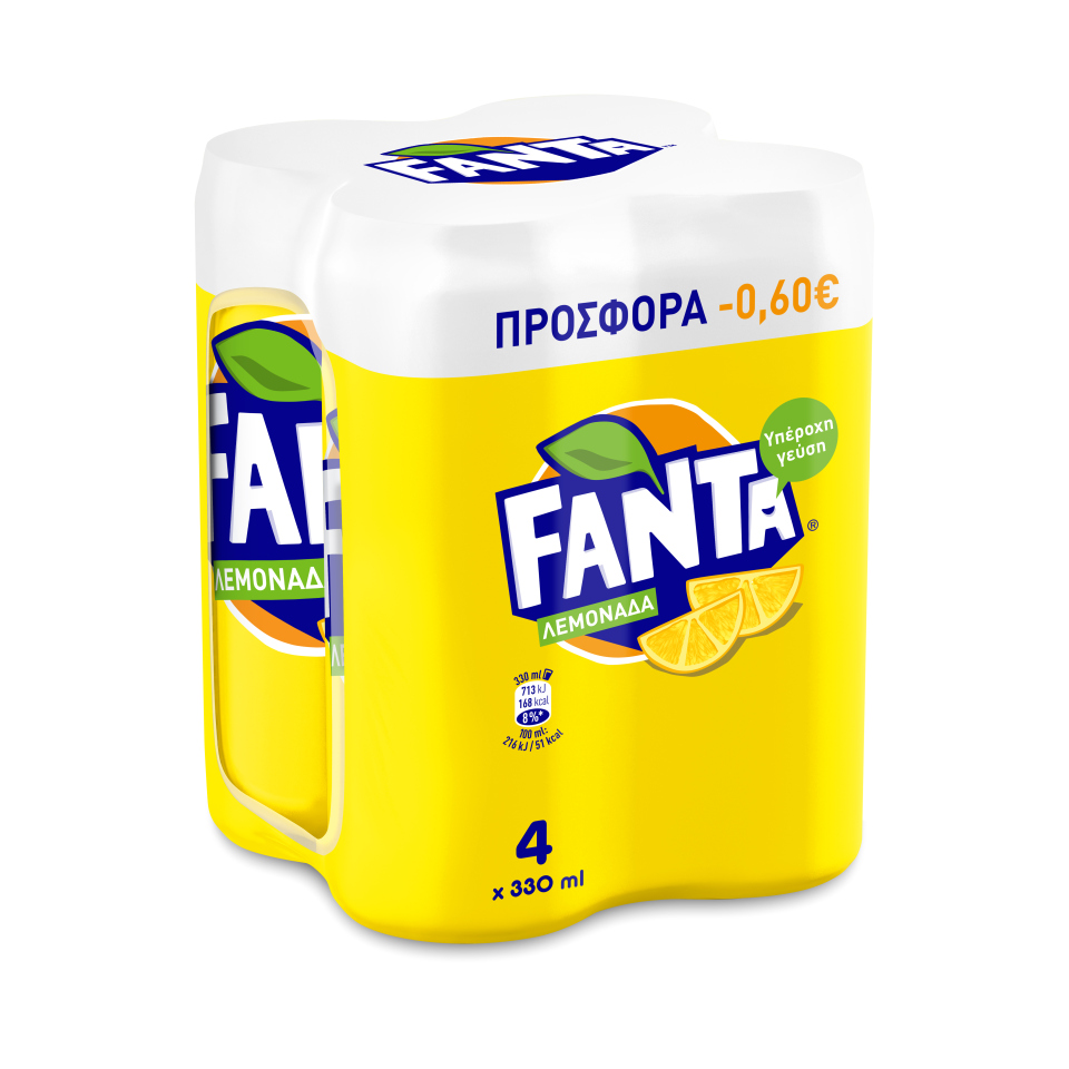 Λεμονίτα Κουτί Fanta (4×330 ml) -0,60€