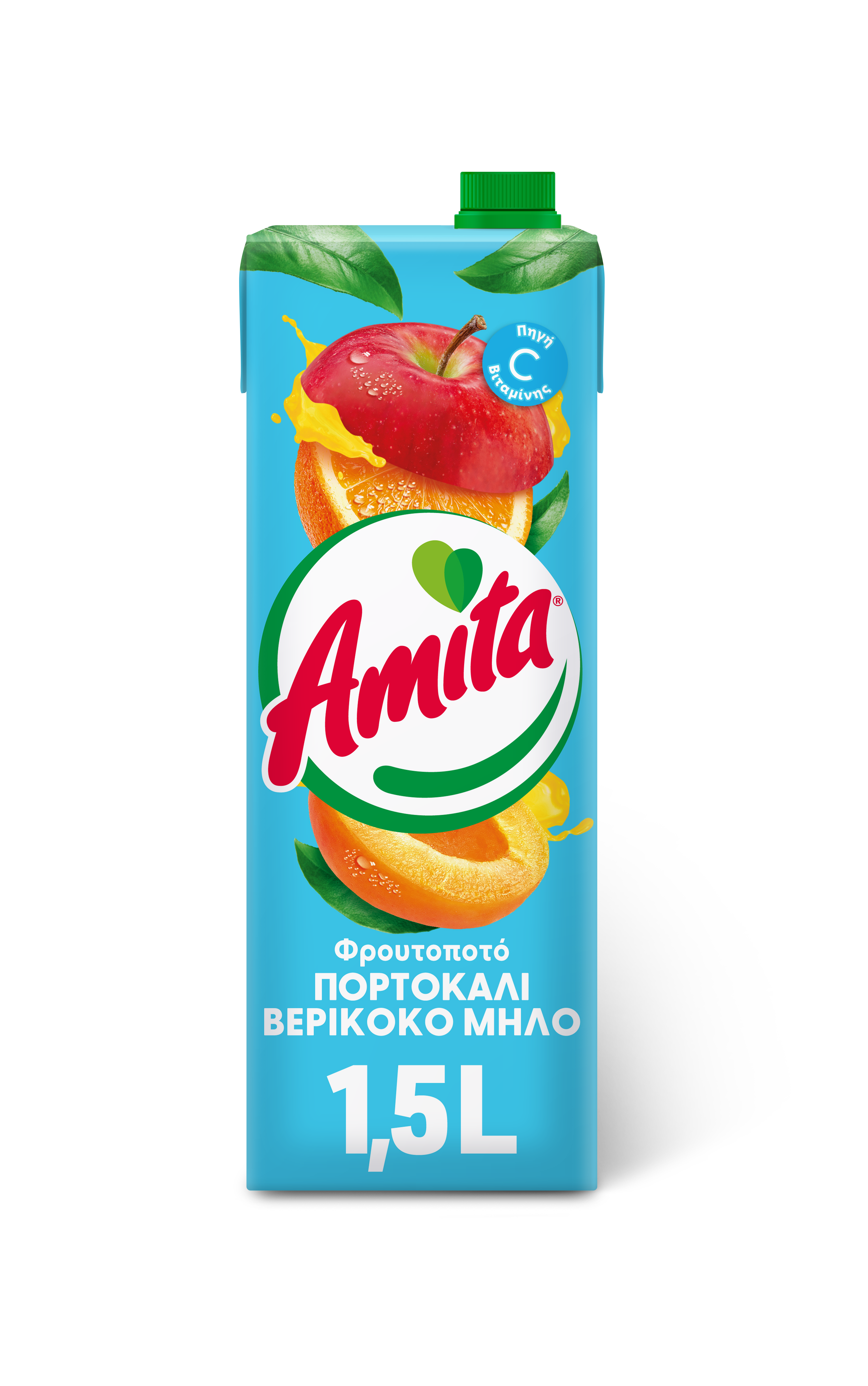 The Coca Cola Company Φρουτοποτό Πορτοκάλι-Μήλο-Βερίκοκο Amita (1,5 Lt)
