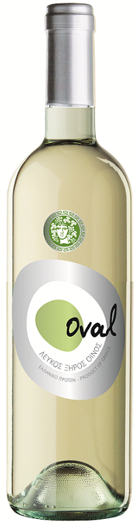Οίνος Λευκός Ξηρός Oval (750 ml)