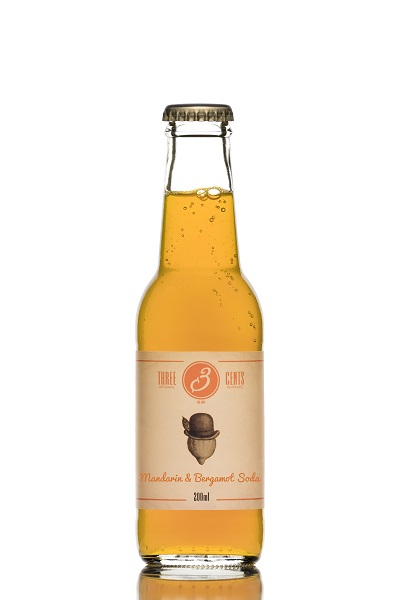 Αναψυκτικό Mandarin & Bergamot Soda Three Cents (200 ml)