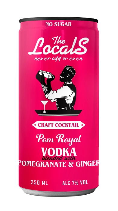 Έτοιμο cocktail βότκα με ρόδι & ginger The Locals (250 ml)