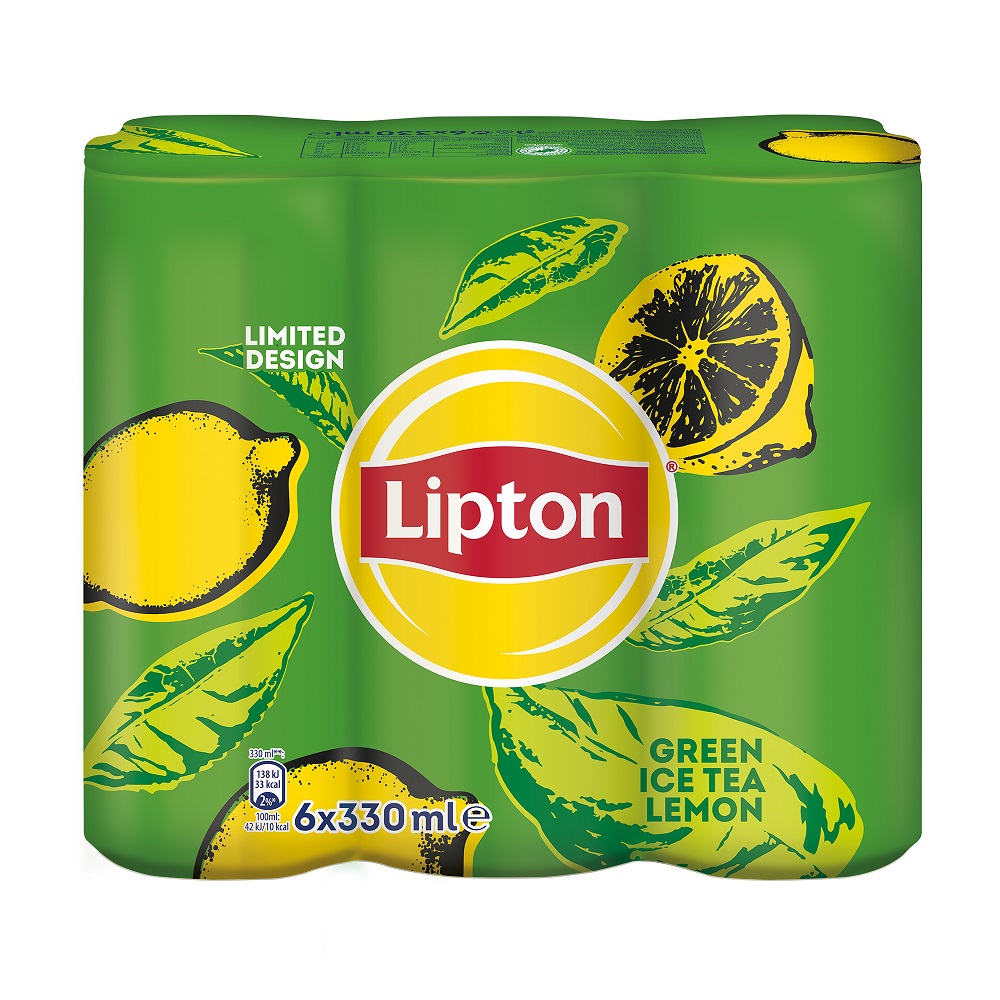 Green Ice Tea Λεμόνι Limited Edition Lipton (6×330 ml)