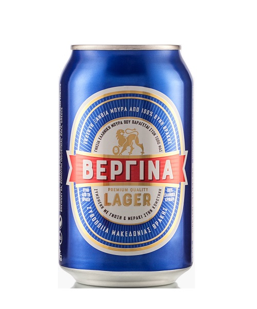 Μπύρα κουτί Premium Lager Βεργίνα (330 ml)