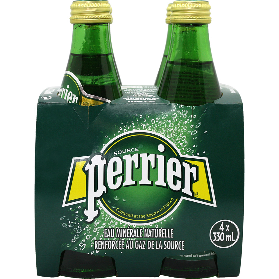 Νερό Φυσικό Μεταλλικό Ανθρακούχο Perrier (4×330 ml)