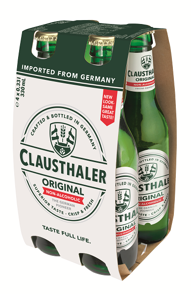 Μπύρα Φιάλη Χωρίς Αλκοόλ Clausthaler Classic (4Χ330 ml)