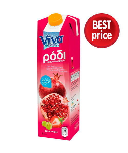 Φυσικός Χυμός Ρόδι Fresh Viva (1lt)