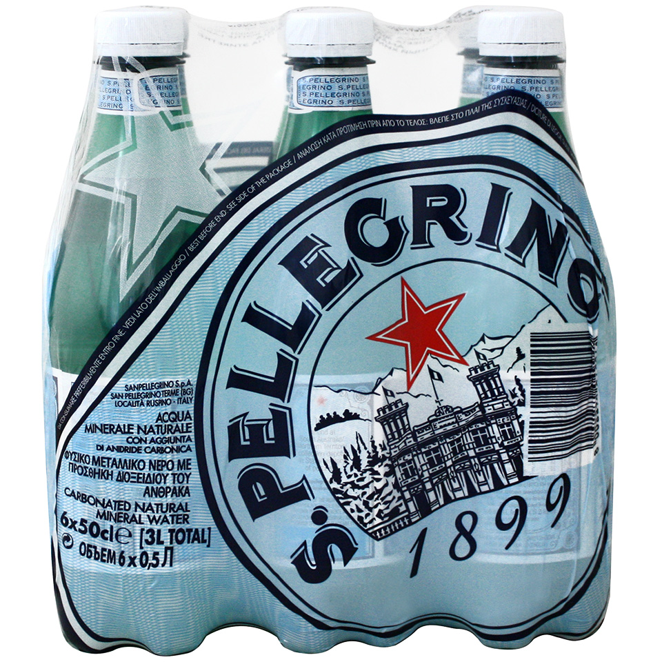 Νερό Φυσικό Μεταλλικό Ανθρακούχο San Pellegrino (6X500 ml)