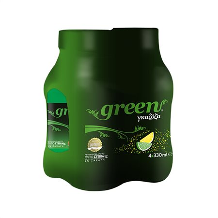 Γκαζόζα Lemon Lime Green (4x330ml)