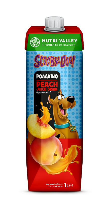 K22 Φρουτοποτό ροδάκινο, Nutri Valley Scooby Doo (1lt)