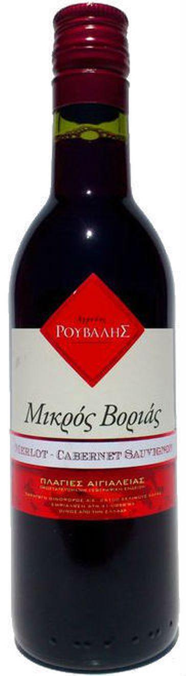 Οίνος Ερυθρός Μικρός Βοριάς Merlot – Cabernet Οινοφόρος – Ρούβαλης (750 ml)