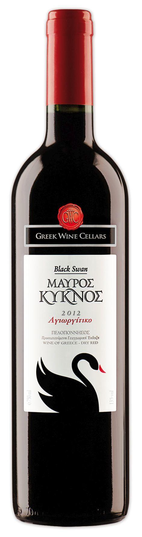 Οίνος Ερυθρός Μαύρος Κύκνος Ελληνικά Κελάρια (750 ml)