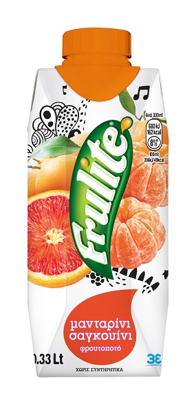 Φρουτοποτό Μανταρίνι, Σαγκουίνι Frulite (330 ml)
