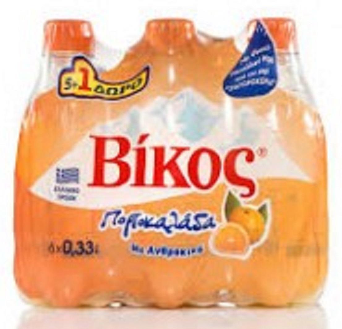 Πορτοκαλάδα Βίκος (6×330 ml) 5+1 Δώρο
