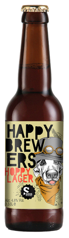Μπύρα Φιάλη Hopy Lager Happy Brewers (330 ml)