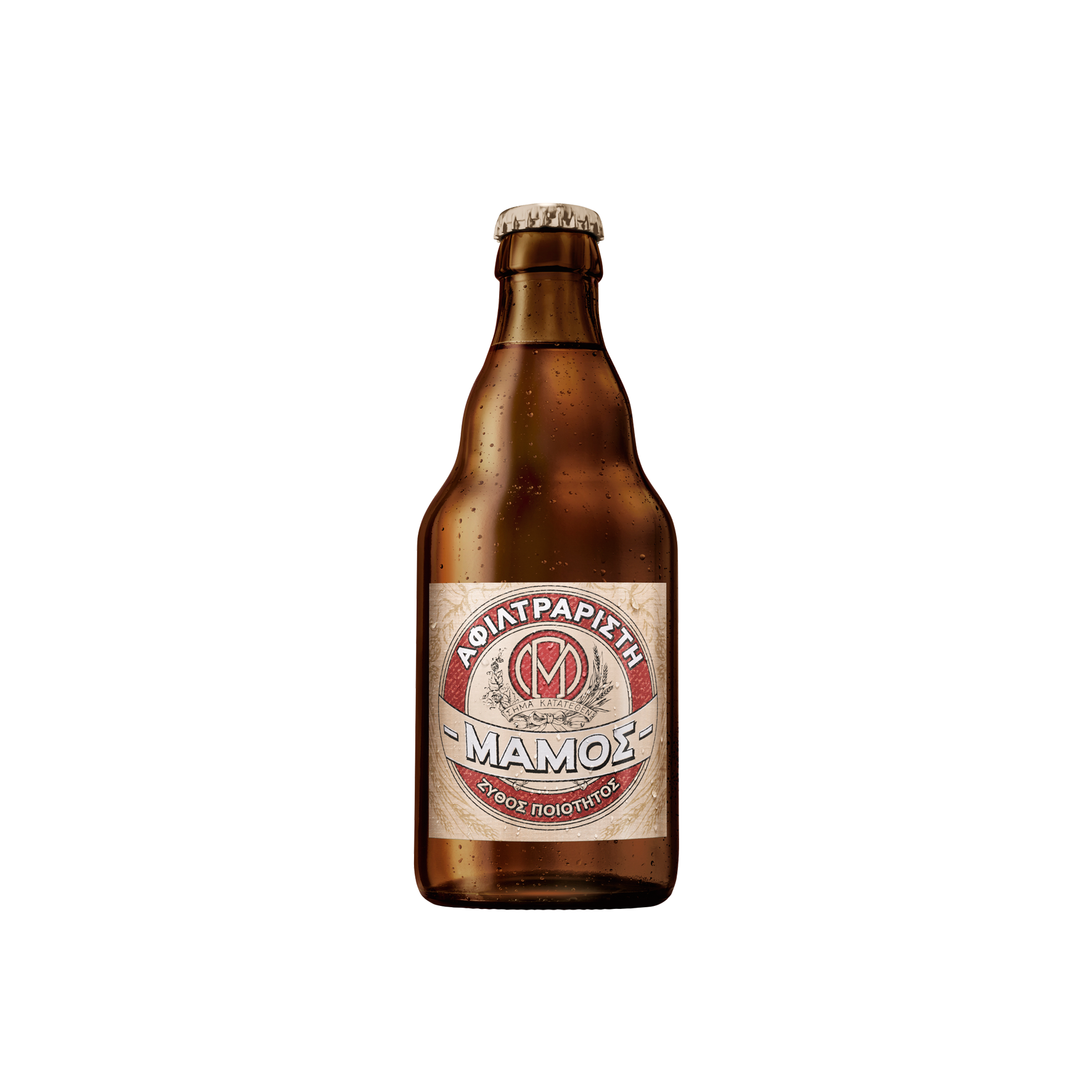 Αθηναϊκή Ζυθοποιία Α.Ε. Μπύρα Αφιλτράριστη Pilsner Φιάλη Μάμος (330 ml) 