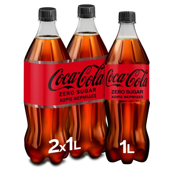 The Coca Cola Company Coca-Cola Zero 2 τεμ. (2x1 lt)