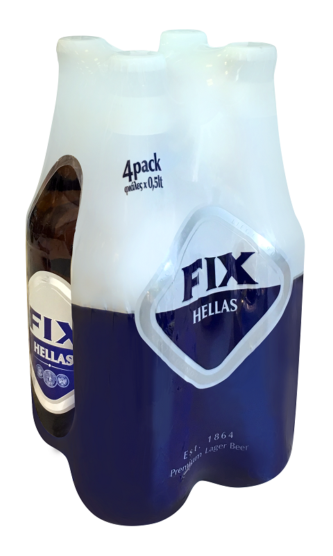 Μπύρα Φιάλη Fix (4×500 ml)